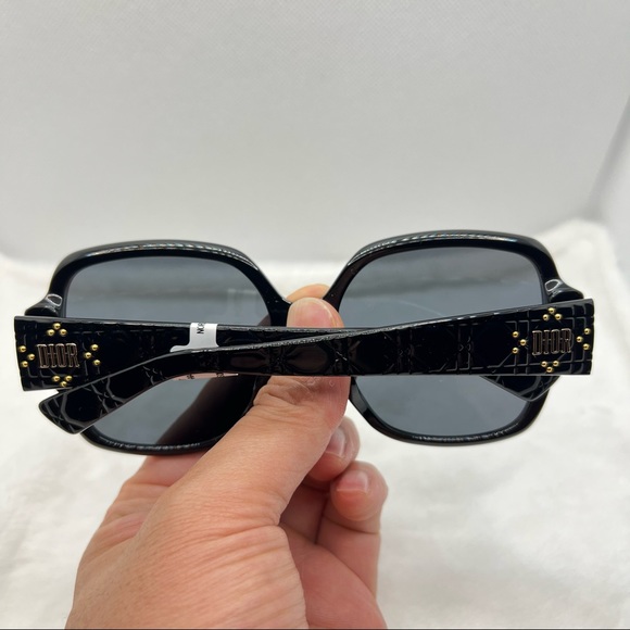 Dior Sunglasses New Authentic Classic Black Square Sunglasses - Picture 4 of 8